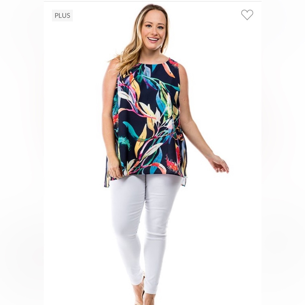 Spin Tropical Sleeveless Tank Top